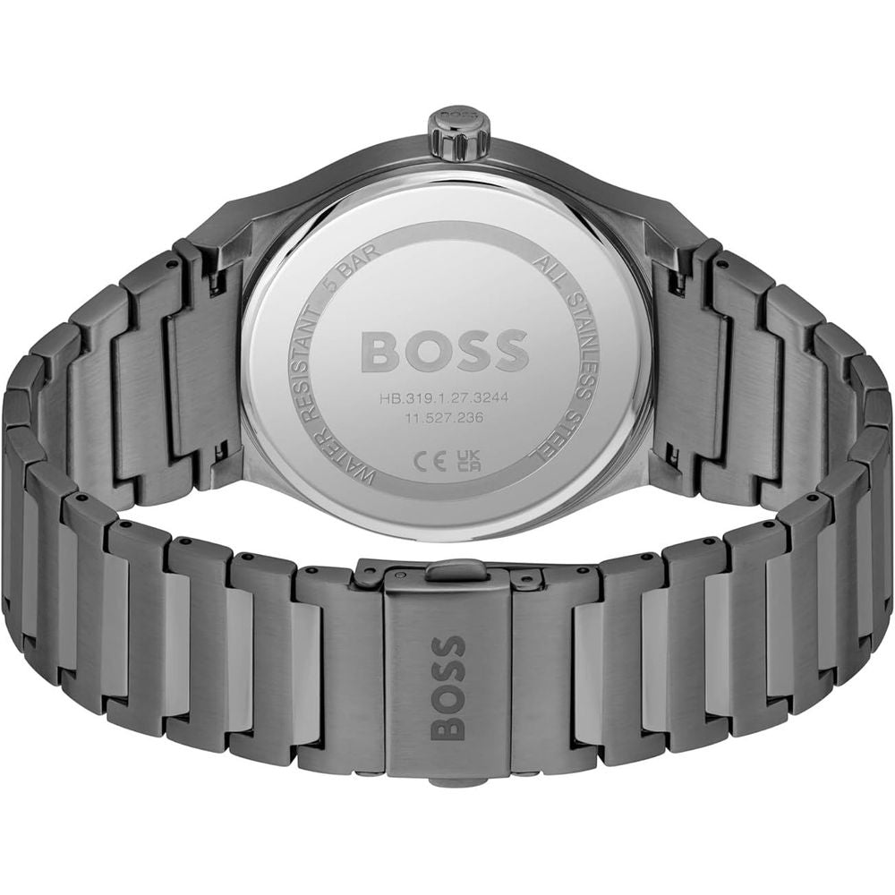 Hugo Boss Elegant Gray Stainless Steel Watch