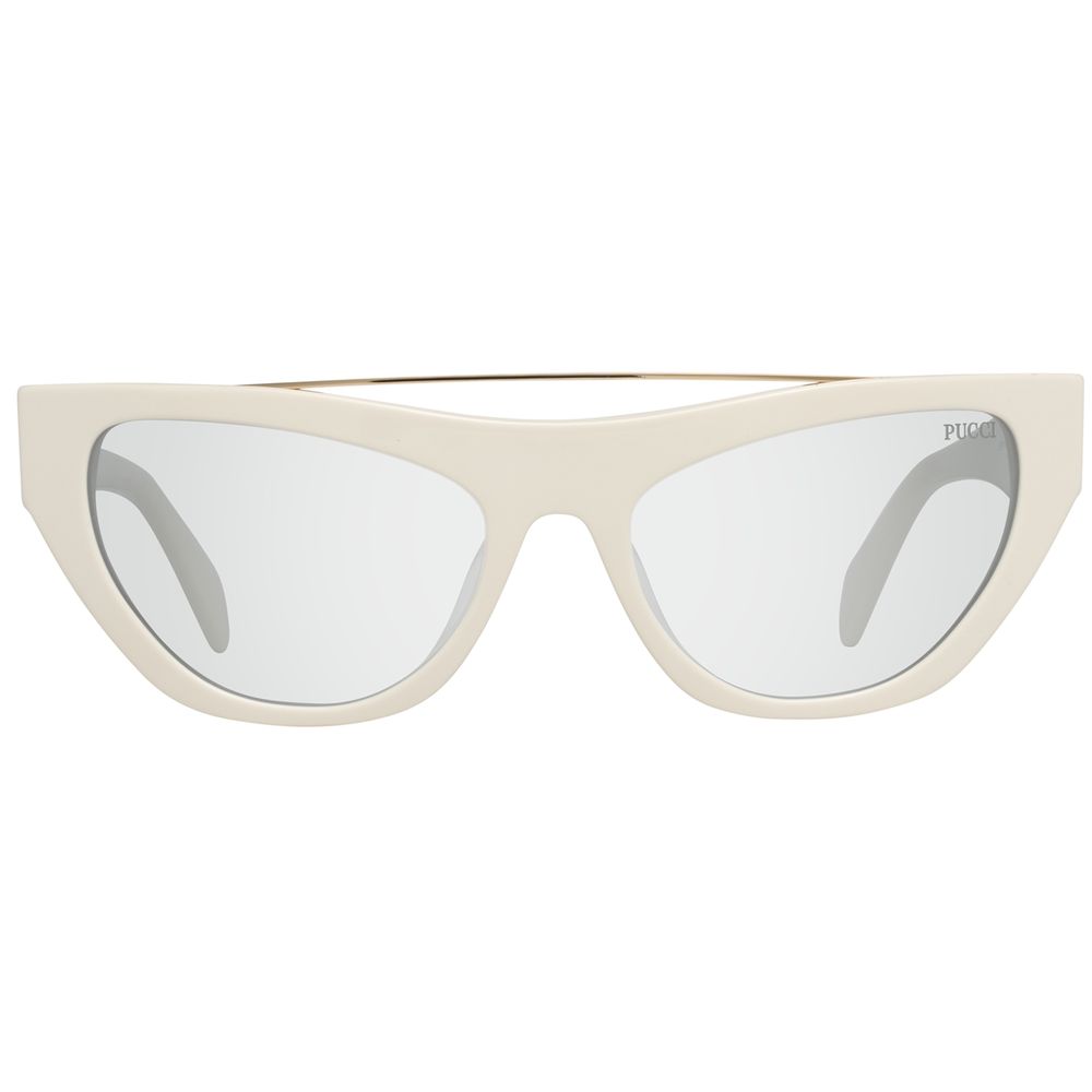Emilio Pucci Weiße Sonnenbrille aus Metall