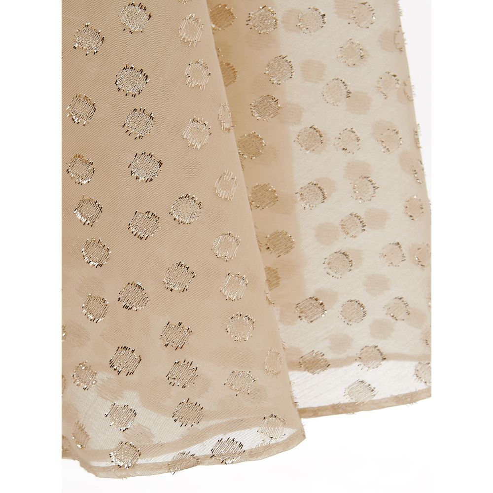 Lardini Beige Cotton Dress Elegance