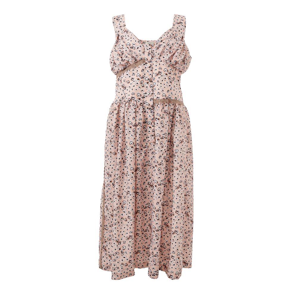 Lardini Elegant Pink Acetate Dress for an Evening Event