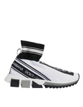 Dolce & Gabbana White Black Sorrento Sock Sneakers Shoes