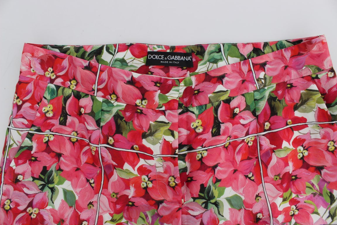Dolce & Gabbana Multicolor Floral Knee Capri Shorts Trousers