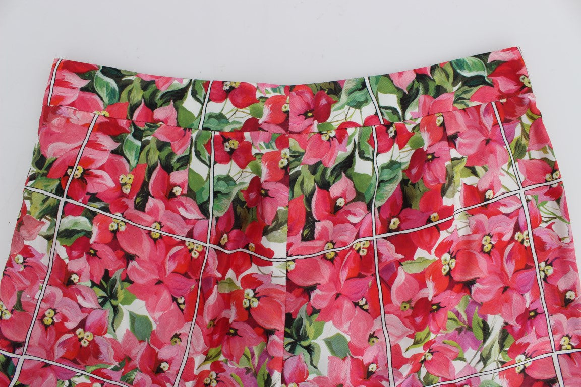 Dolce & Gabbana Multicolor Floral Knee Capri Shorts Trousers
