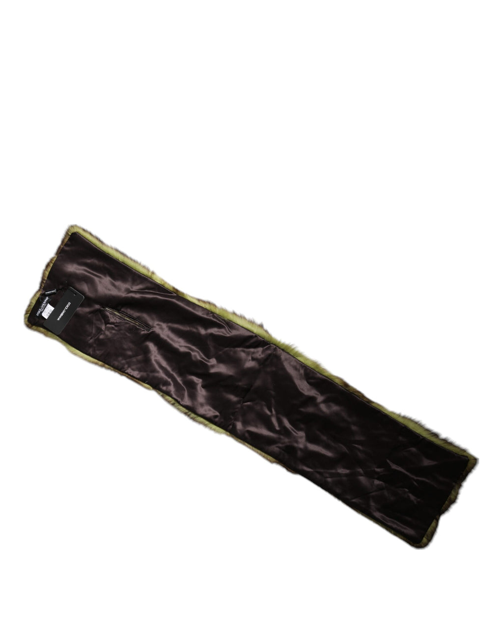 Dolce & Gabbana Multicolor Fur Scarf Neck Wrap Cover Collar Shawl
