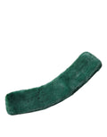 Dolce & Gabbana Green Mink Fur Collar Women's Neck Wrap Scarf