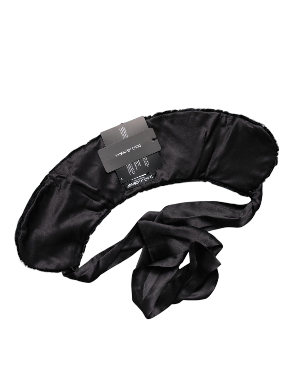 Dolce & Gabbana Schwarzer Lammfell Damen Halswärmer Winterschal