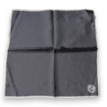 Dolce & Gabbana Grey Crown Logo Square Handkerchief Neck Scarf
