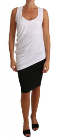 Cavalli White Tank Top CAVALLI T-Shirt Jersey