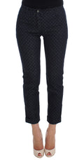 Dolce & Gabbana Gepunktete schmale Caprihose