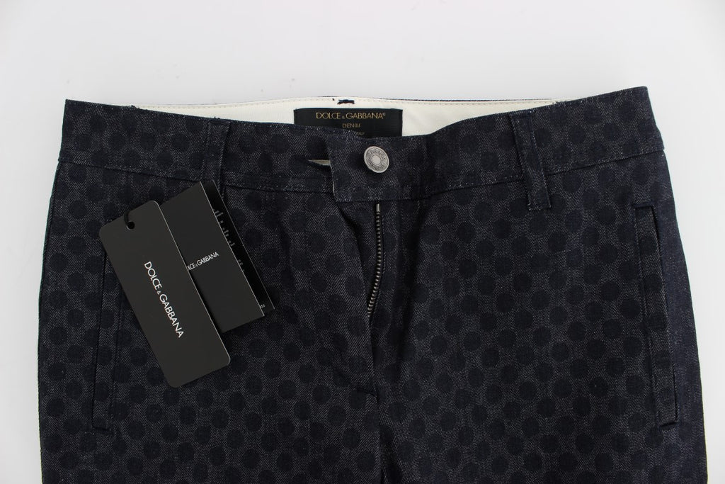 Dolce & Gabbana Gepunktete schmale Caprihose