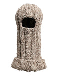 Dolce & Gabbana Beige Wool Knit Ski Mask Balaclava Hat