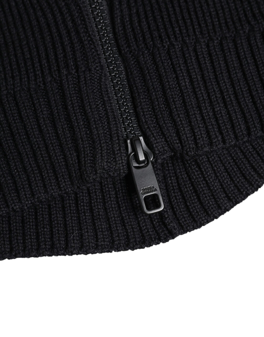 Dolce & Gabbana Black Wool Full Head Wrap Balaclava Hat