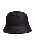 Dolce & Gabbana Schwarzer Nylon-Eimerhut mit breiter Krempe
