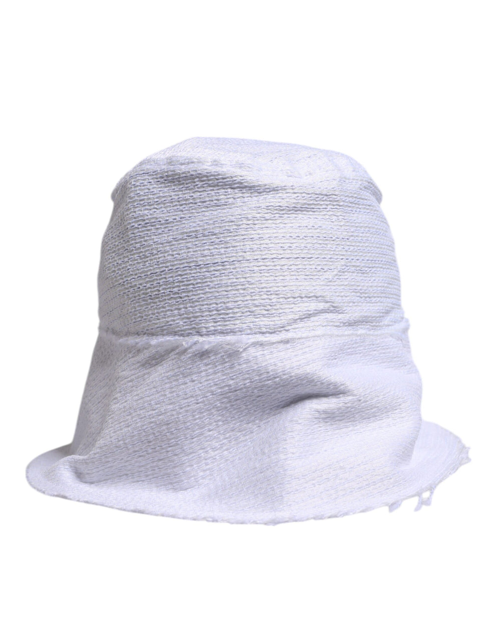 Dolce & Gabbana White Wide Brim Polyester Bucket Hat