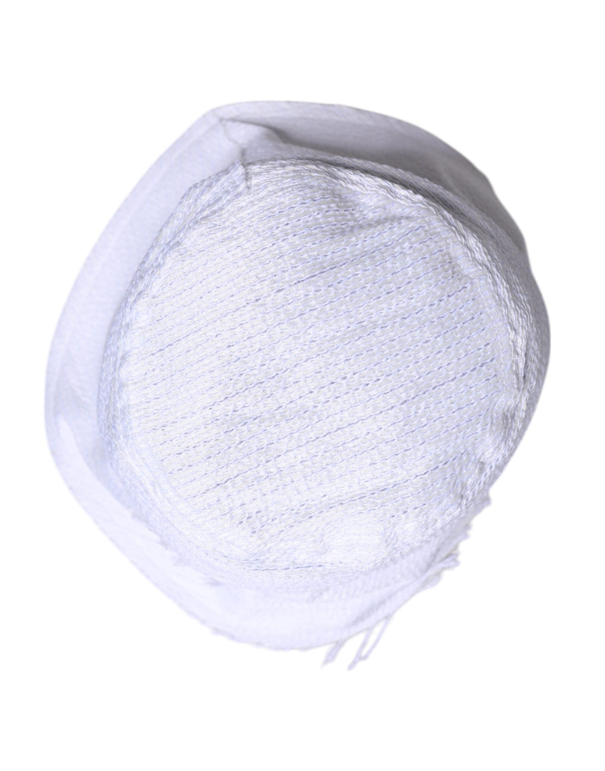 Dolce & Gabbana White Wide Brim Polyester Bucket Hat