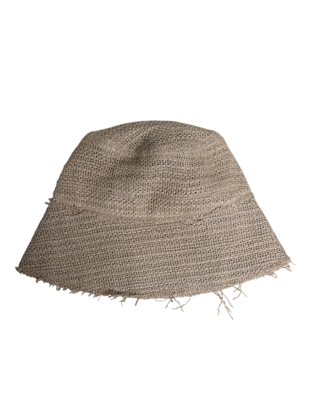 Dolce & Gabbana Beige Leinen Hut mit breiter Krempe