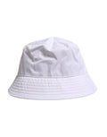 Dolce & Gabbana White Cotton Wide-Brim Bucket Hat