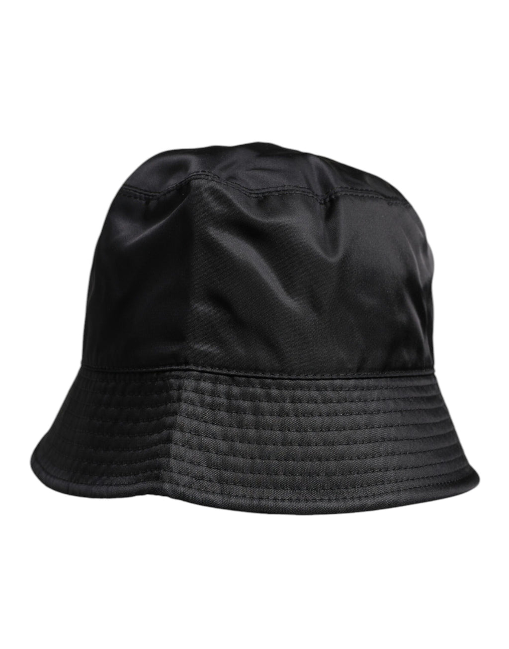 Dolce & Gabbana Black Cotton Broad Brim Bucket Hat
