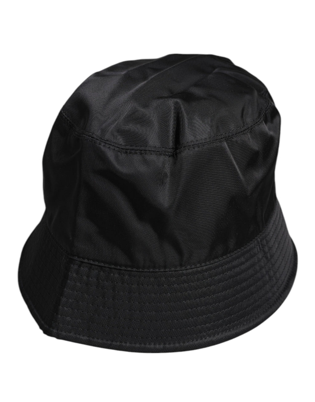 Dolce & Gabbana Black Cotton Broad Brim Bucket Hat