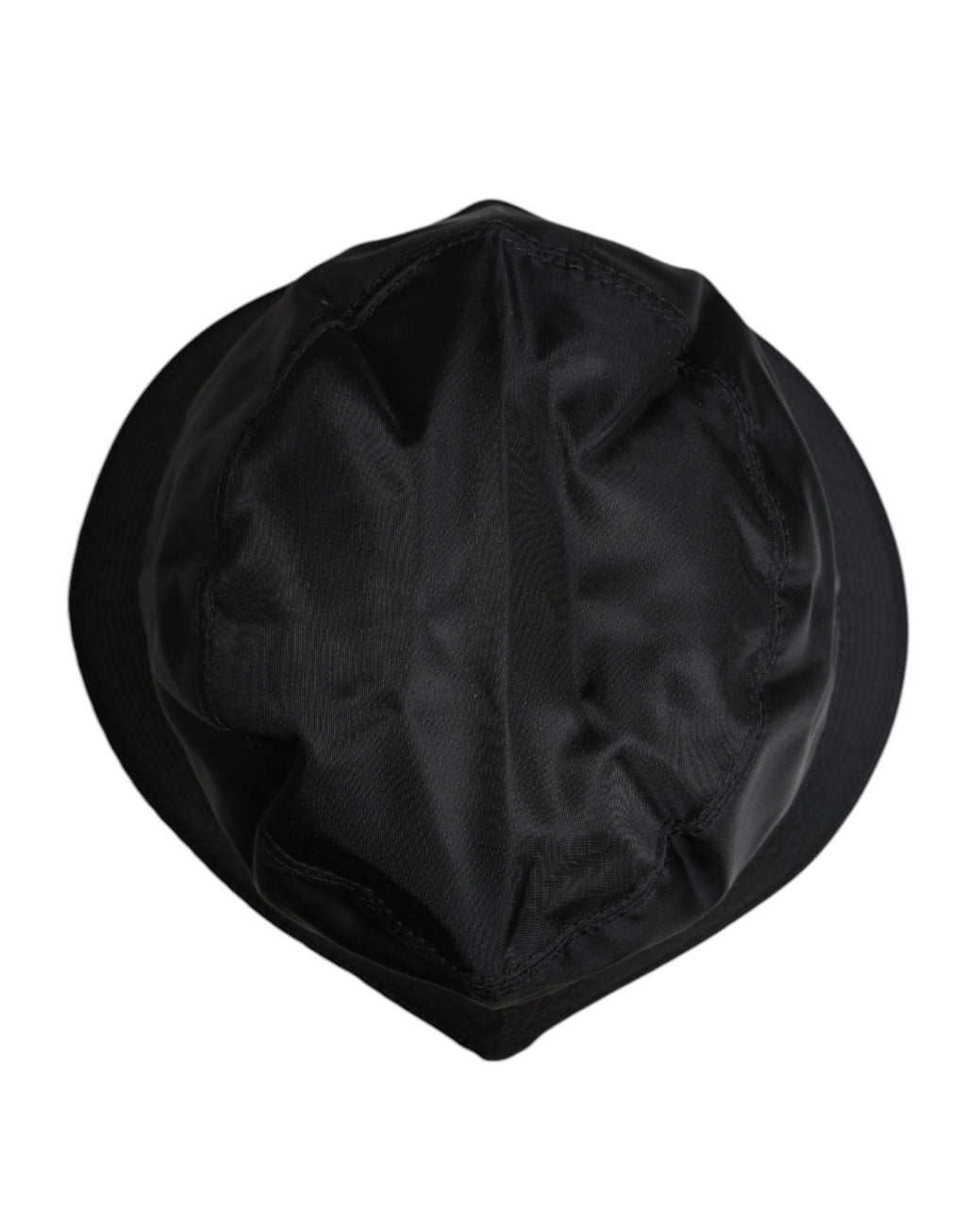 Dolce & Gabbana Black Cotton Broad Brim Bucket Hat