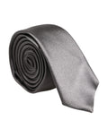 Dolce & Gabbana Silver Silk Tie Metallic Adjustable Tie