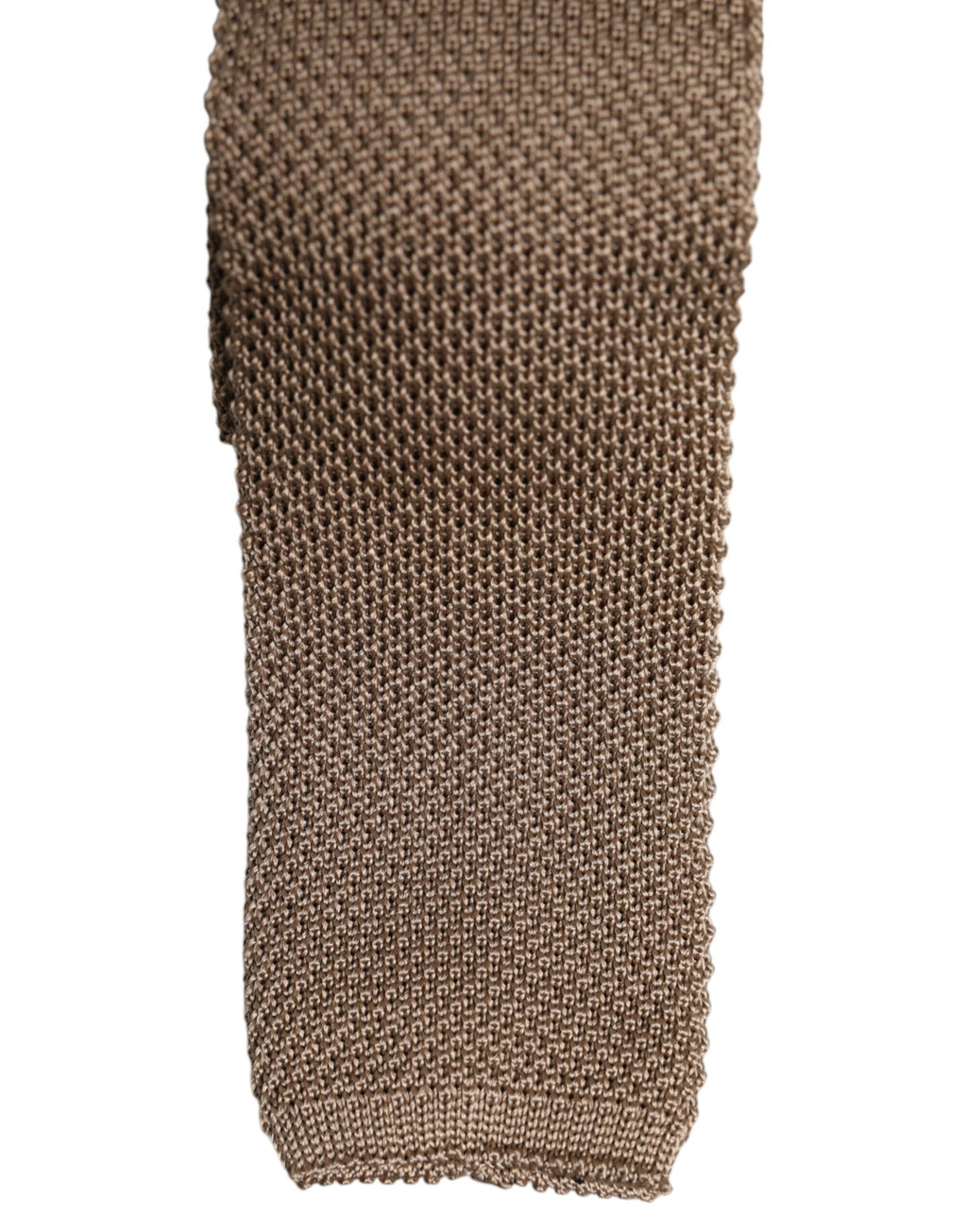 Dolce & Gabbana Brown Silk Tie Adjustable Necktie