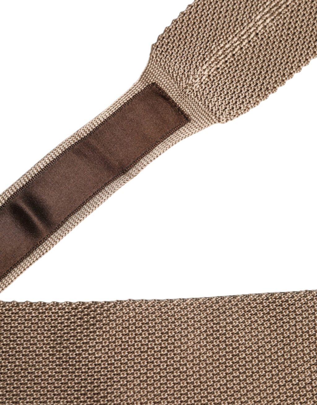 Dolce & Gabbana Brown Silk Tie Adjustable Necktie