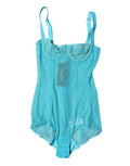 Dolce & Gabbana Blauer Tüll-Balconette-BH Bodysuit Unterwäsche