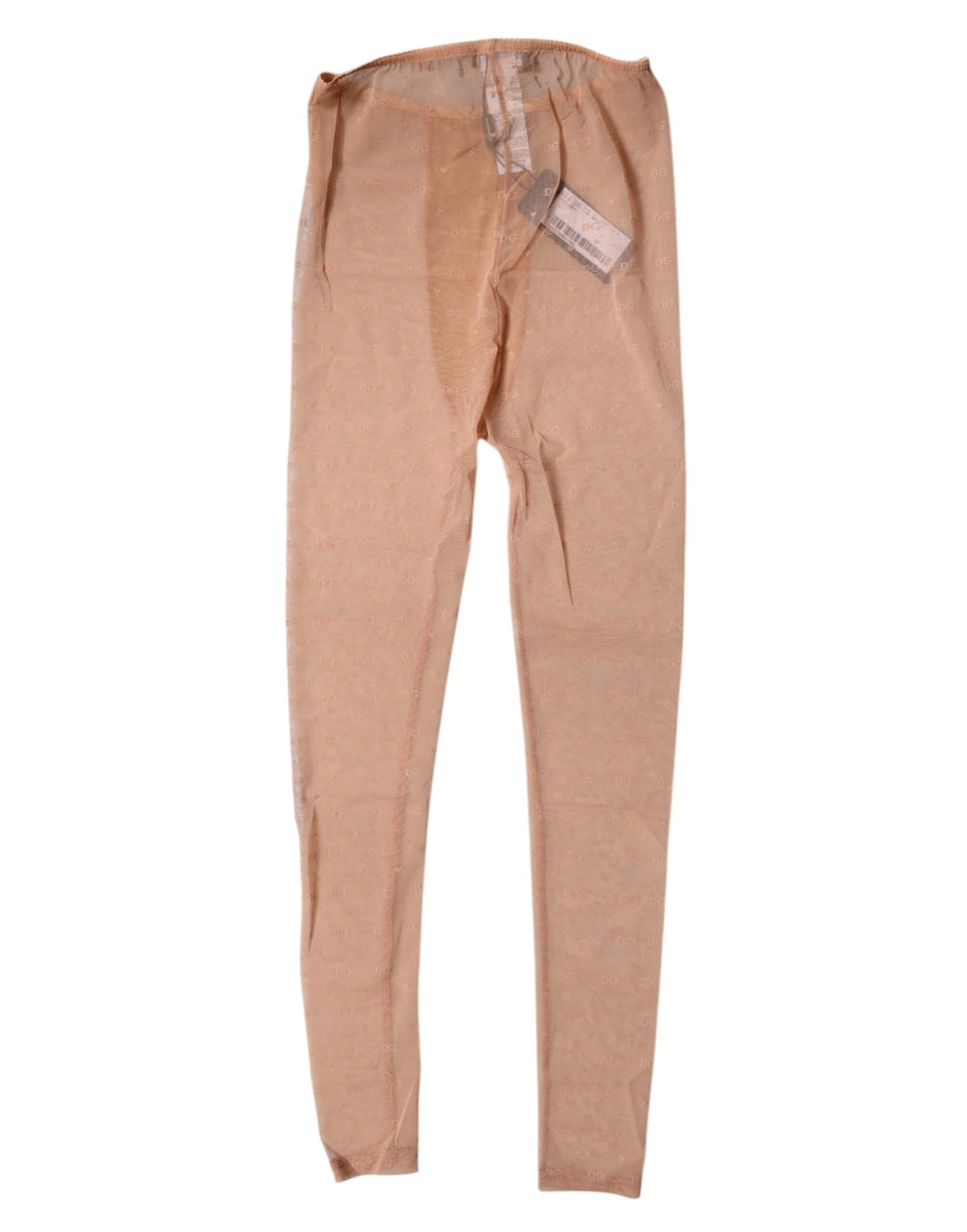 Dolce & Gabbana Nude Beige Logo Spitze Dessous Hose Unterwäsche
