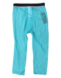 Dolce & Gabbana Hellblaue DG Logo Nylon Cropped Strumpfhose Unterwäsche