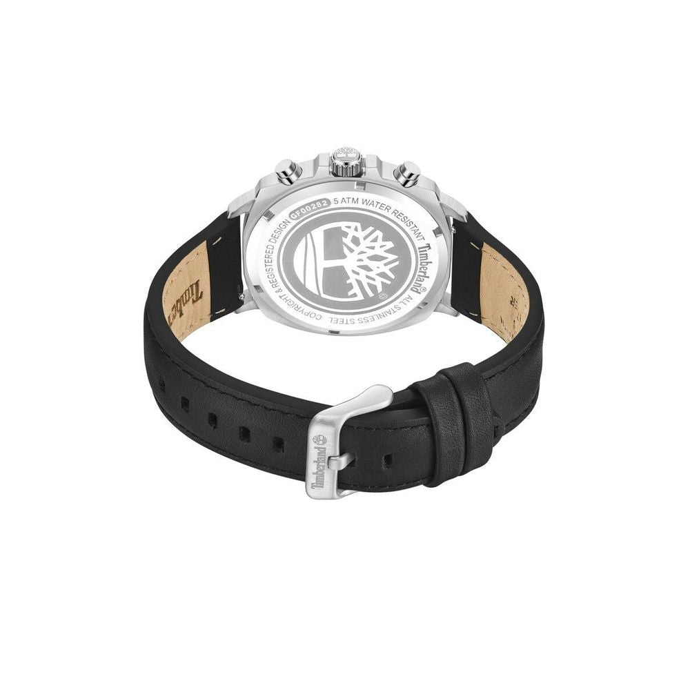 Timberland Orange-farbenes Leder-Kleidungsstück-Armbanduhr