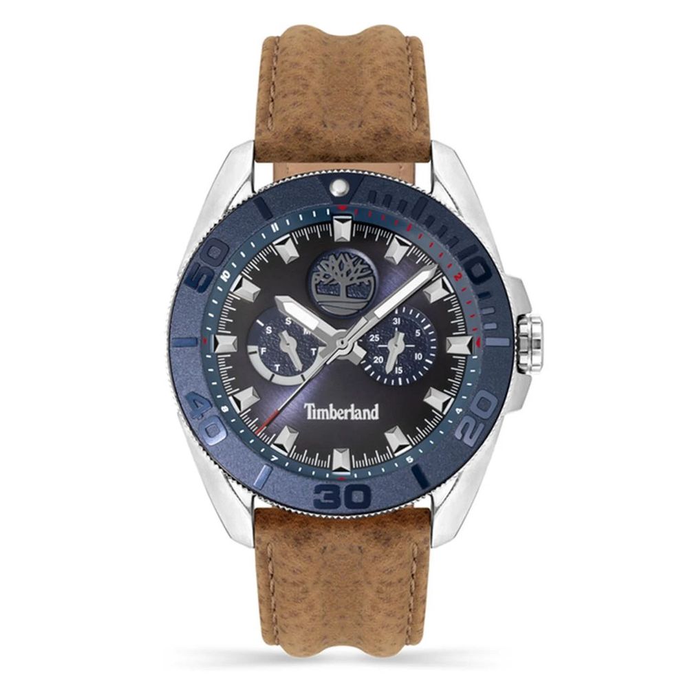 Timberland Brown Leather Strap Watch