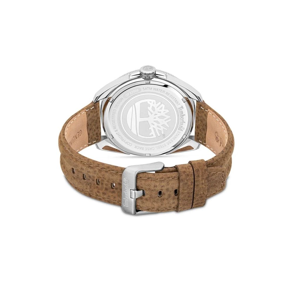 Timberland Brown Leather Strap Watch