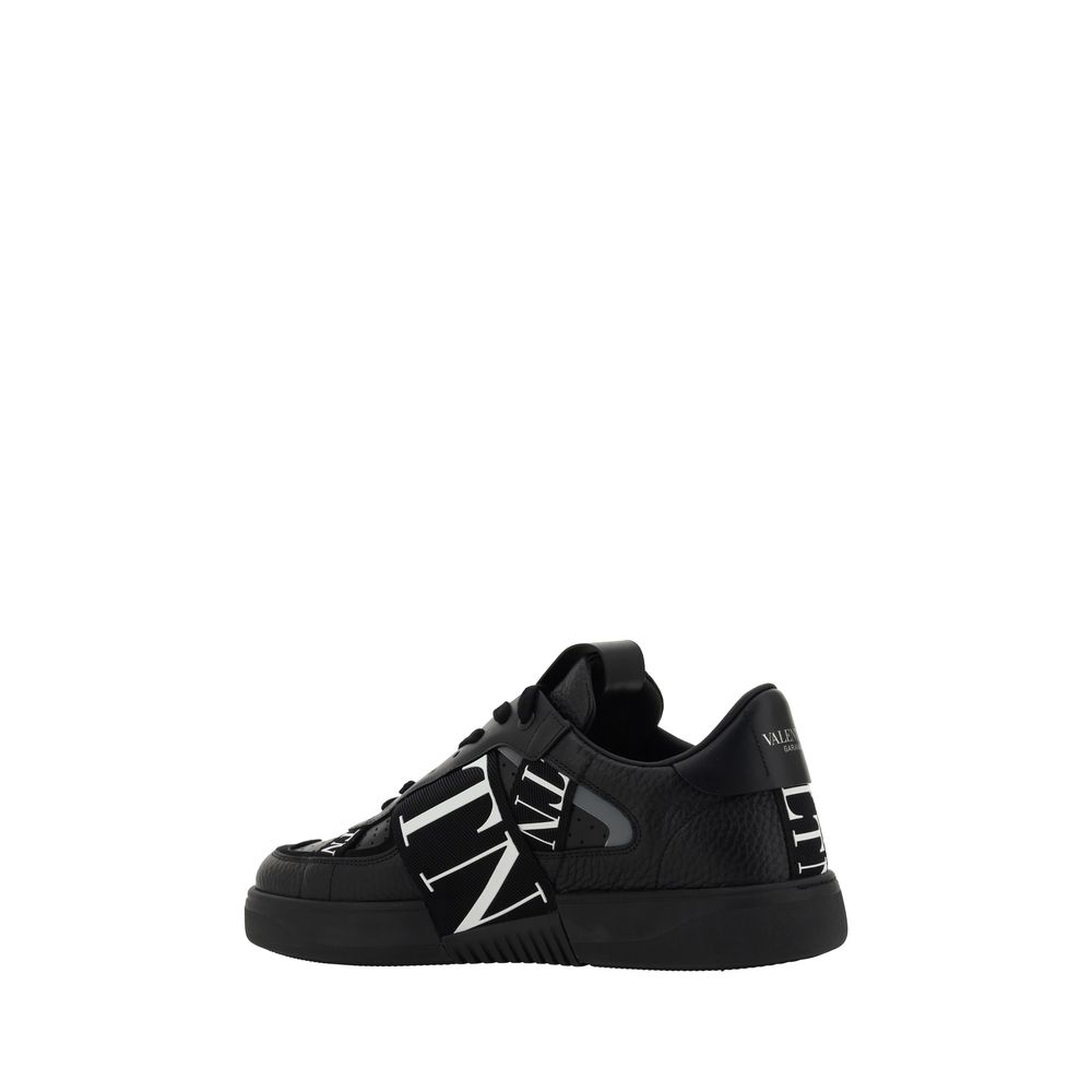 Valentino Garavani Black VL7N Leather Sneakers