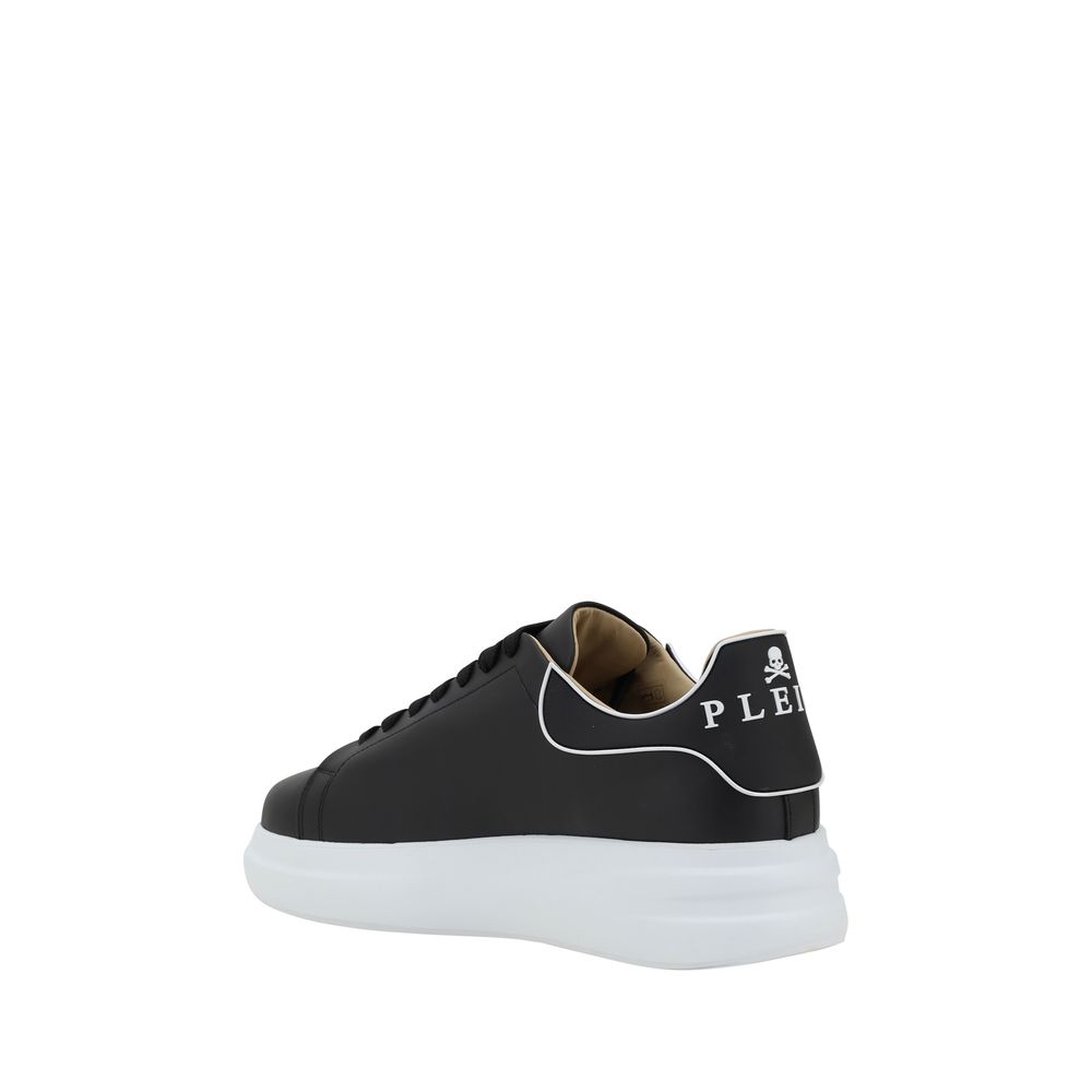 Philipp Plein Schwarze Gummisneaker mit niedrigem Schaft