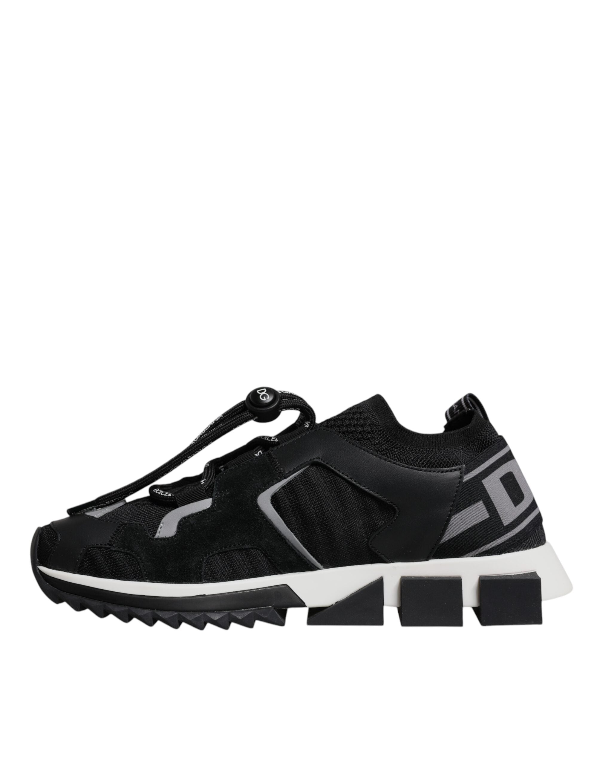 Dolce & Gabbana Schwarz Mesh Sorrento Trekking Turnschuhe Schuhe