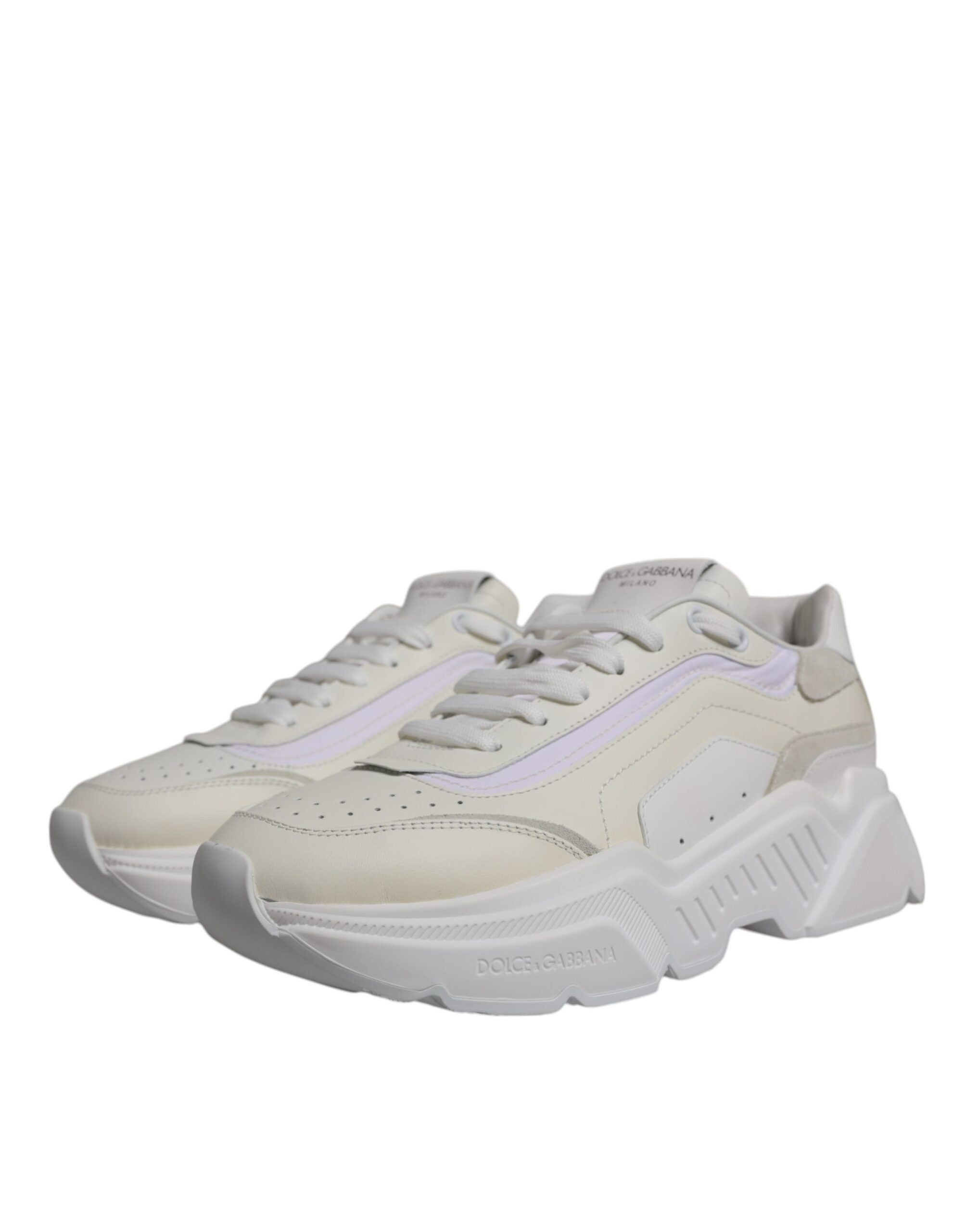 Dolce & Gabbana White Daymaster Low-Top Sneakers Shoes