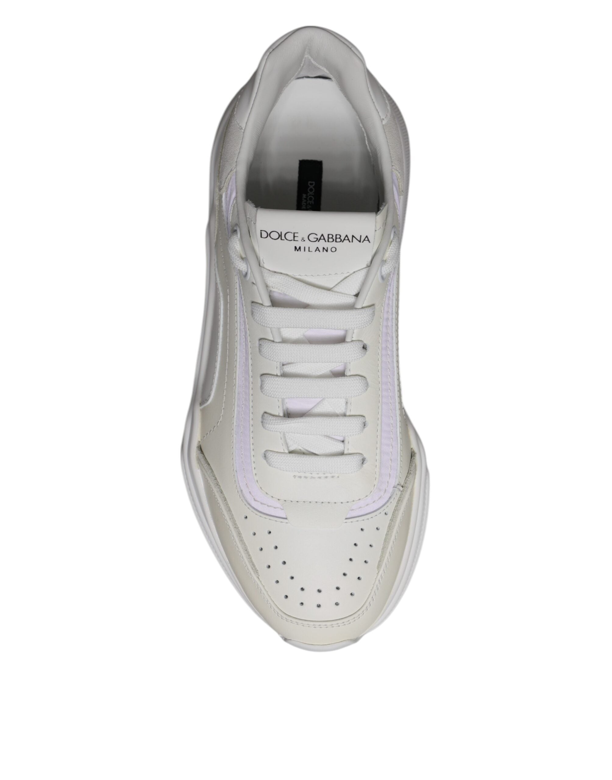 Dolce & Gabbana White Daymaster Low-Top Sneakers Shoes