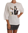 Dolce & Gabbana White Silk T-Shirt #dgfamily Blouse