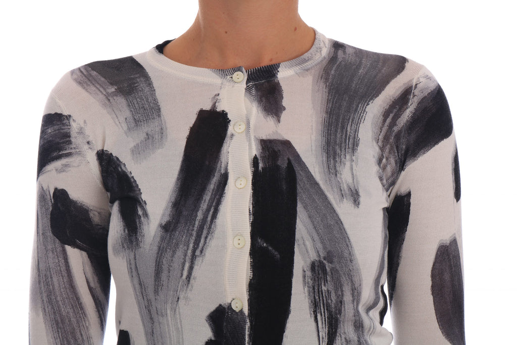 Dolce & Gabbana Strickjacke Leichter Seidenpinselstrich Pullover