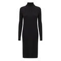 Bottega Veneta Langes Wollkleid in Schwarz