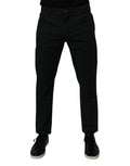 Dolce & Gabbana Dark Green Cotton Loose Men's Denim Jeans