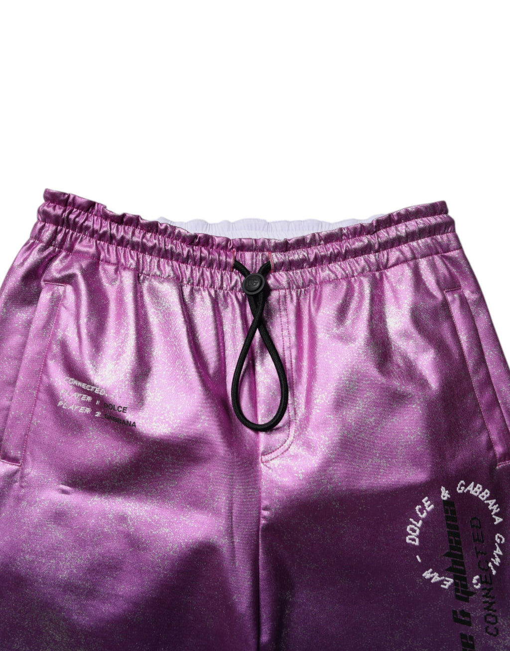 Dolce & Gabbana Pink Lilac Two-Tone Jogger Sweatpants