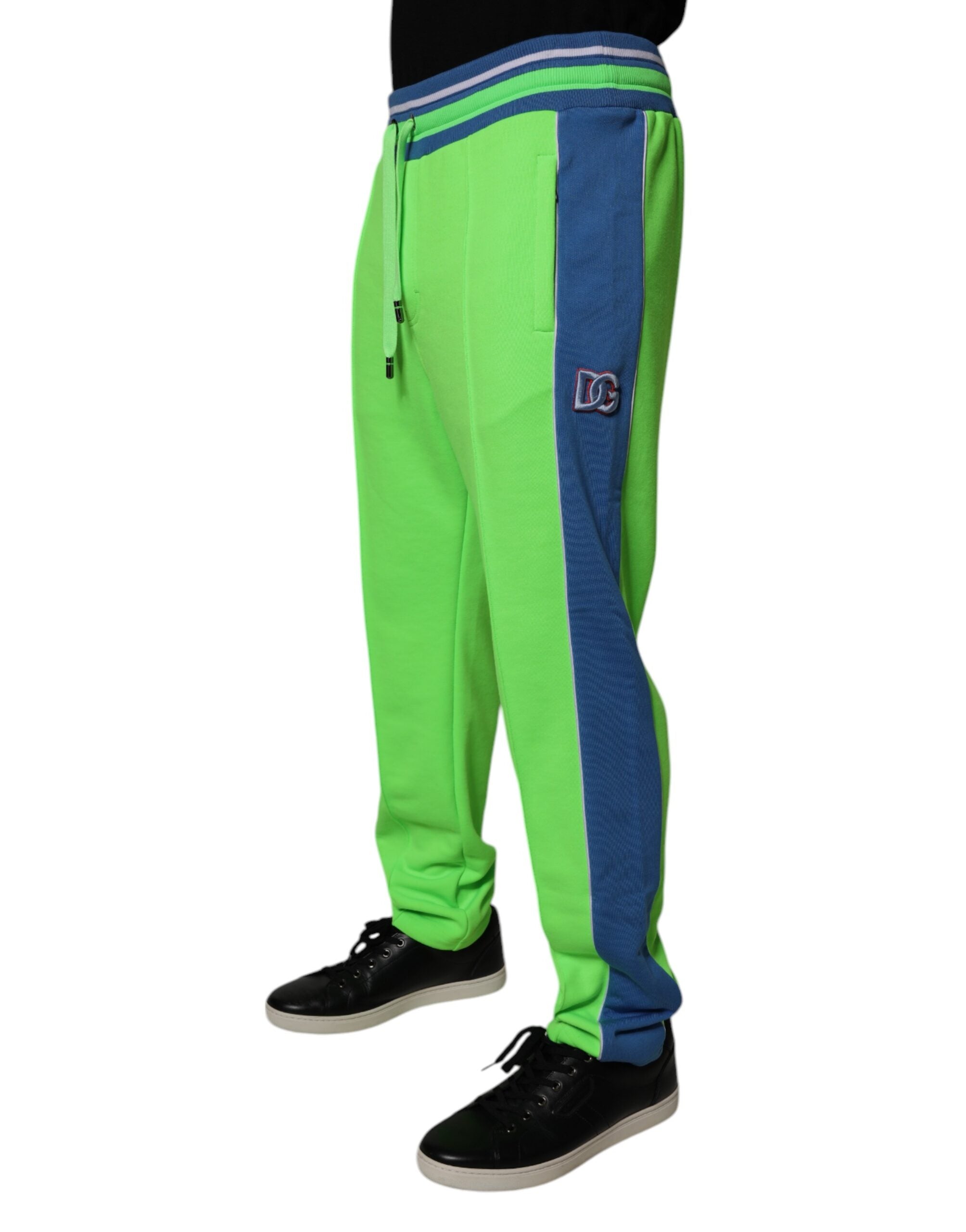 Dolce & Gabbana Green-Blue Jogger Sweatpants