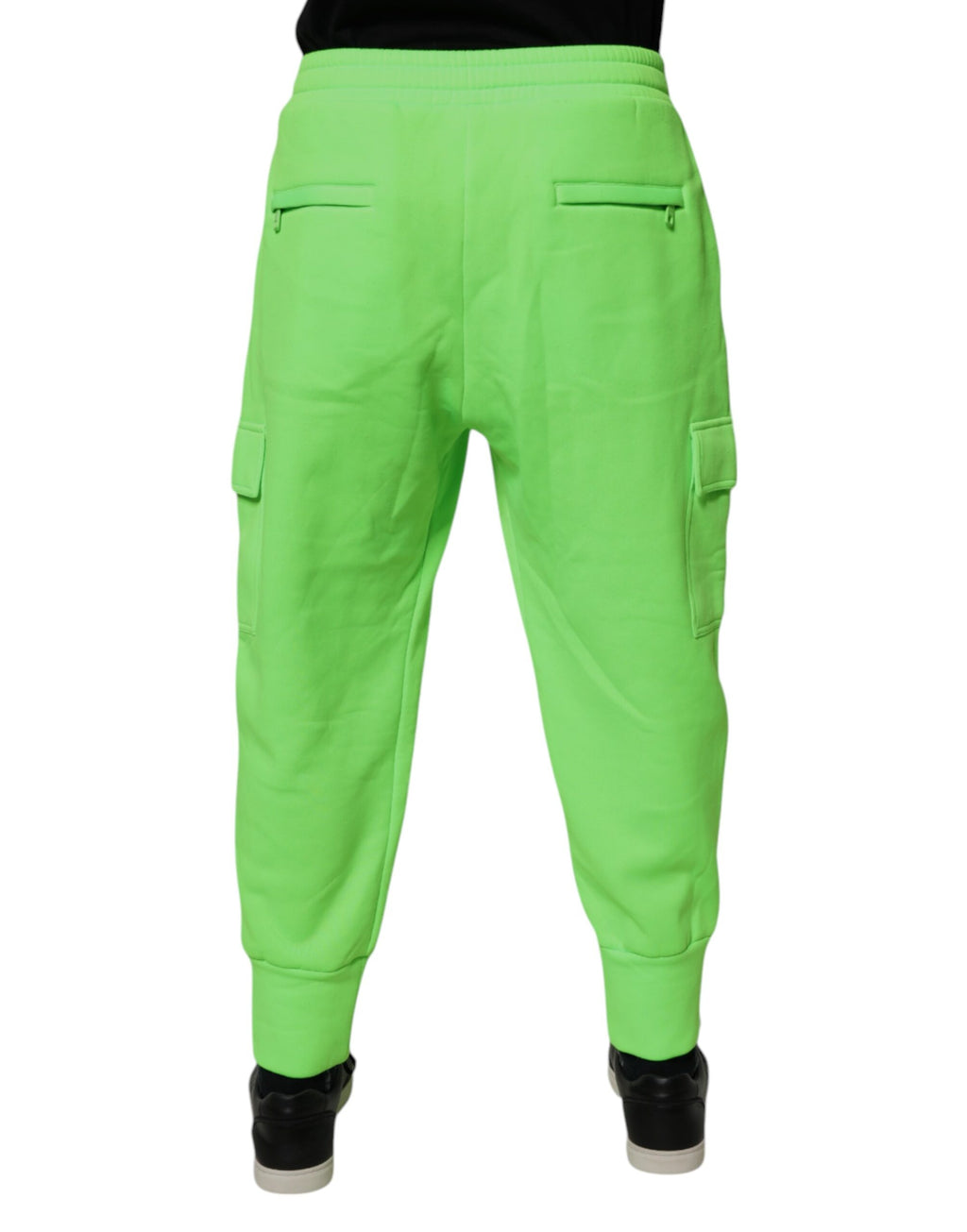 Dolce & Gabbana Neon Green Cargo Jogger Men's Sweatpants Trousers