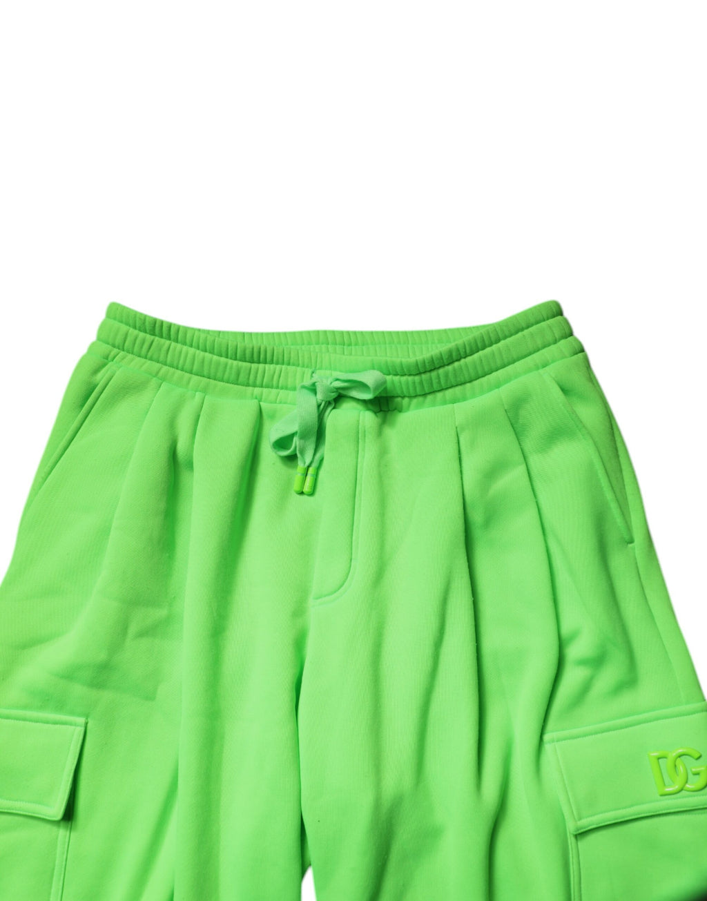 Dolce & Gabbana Neon Green Cargo Jogger Men's Sweatpants Trousers