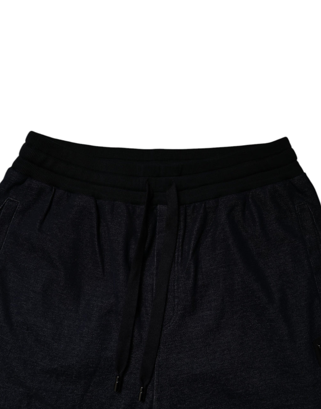 Dolce & Gabbana Black Jacquard Cotton Jogger Sweatpants