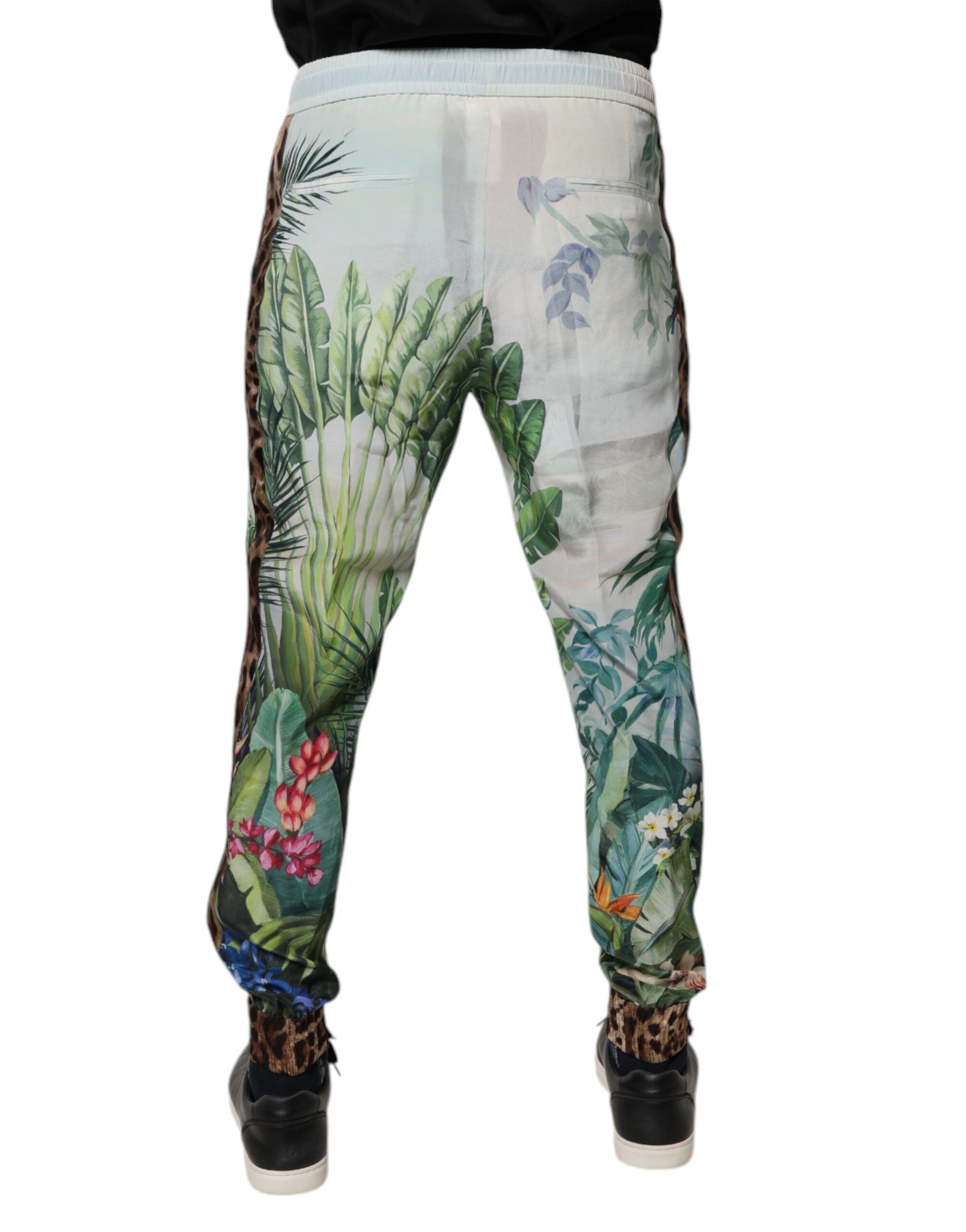 Dolce & Gabbana Multicolor Tropical Jogger Sweatpants