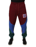 Dolce & Gabbana Multicolor Baumwolle Männer Jogger Sweatpants Hosen