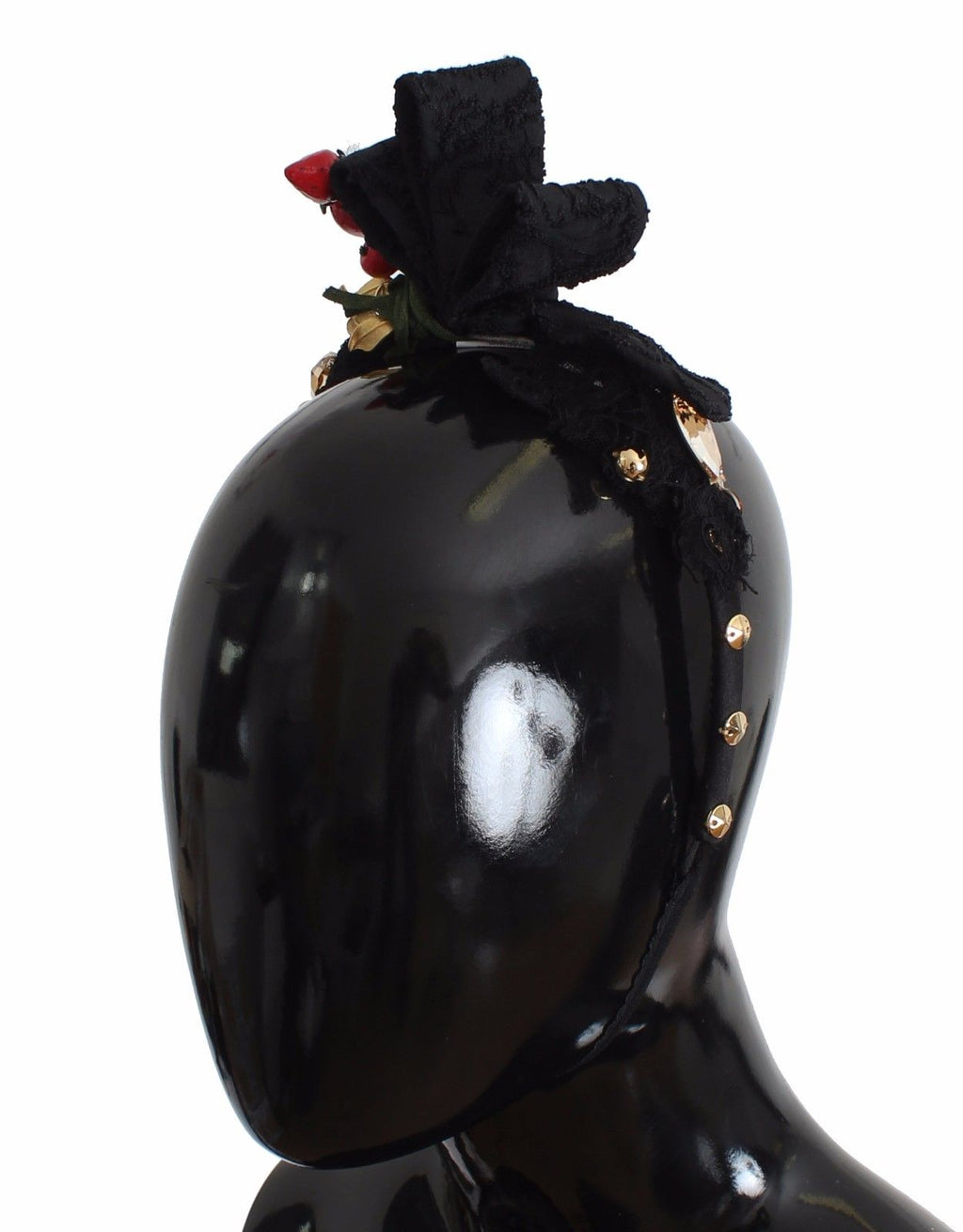 Dolce & Gabbana Diadem Stirnband Tiara Beere Frucht Kristall Schleife Haar